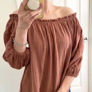 Sam & Lavi | off the shoulder top